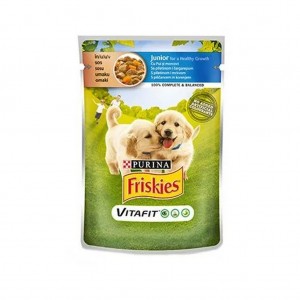 FRISKIES JUNIOR DOG PILETINA U SOSU 85GR
